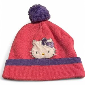Sanrio Hello Kitty Pink and Purple Beanie